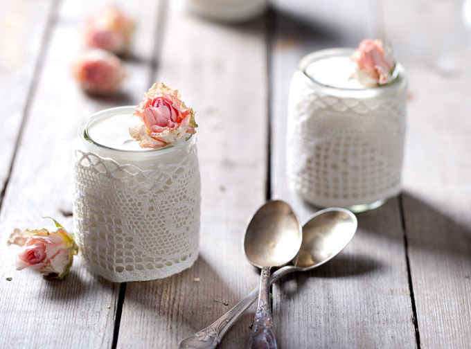 Домашний йогурт со вкусом роз