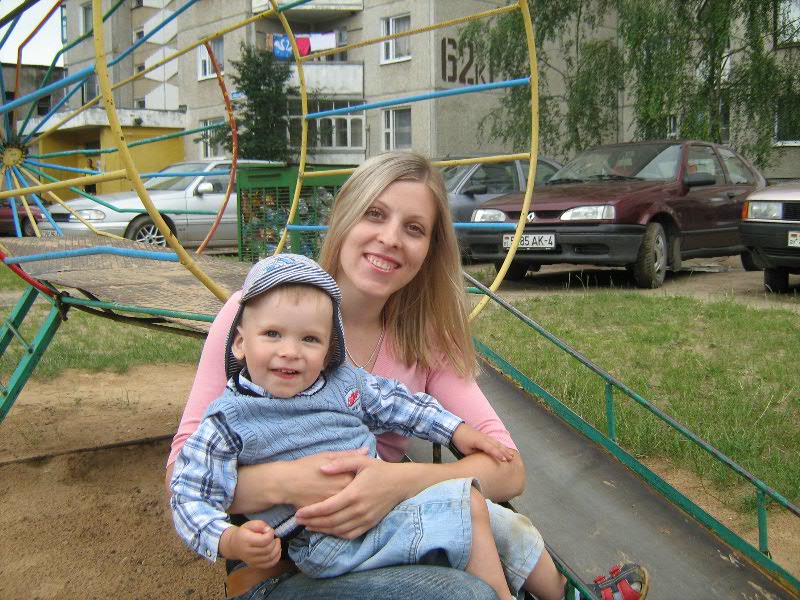 Ольга Пухович с сыночком Яном