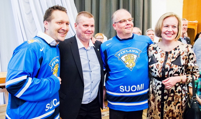 ЧМ по хоккею 2014: приветствие финской сборной