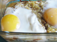 Картофельная бабка с яйцом