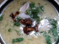 Сливочный суп-пюре с лисичками и курицей