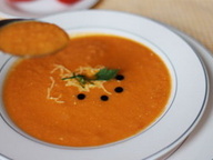 Томатно-сырный суп-пюре