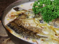 Белорусская кухня: речная рыба в молоке