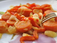 Морковь с болгарским перцем и яблоками