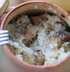 Филе хека с рисом в горшочке